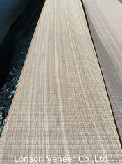 Furnieren Viertel gesägte weiße Eiche ISO9001 0.7mm Möbel-Furnierholz