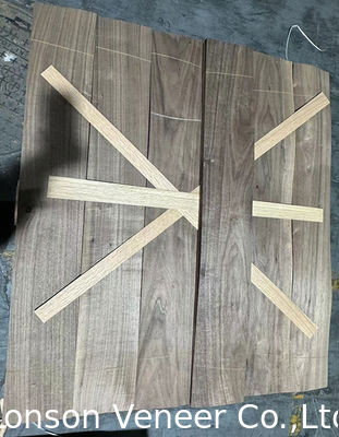 Schneidgeschneiderte amerikanische Walnussfolie Natur C/D-Grad 1,2 mm dick