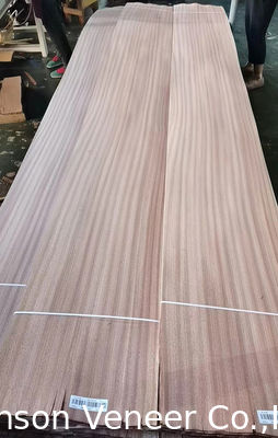 1 mm Möbel Sapele Holz Veneer Sapelli Flachschnittplatte AA-Grad