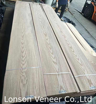 Rote Eiche Holz Veneer 0,45 mm Dicke Crown Cut Panel AAA