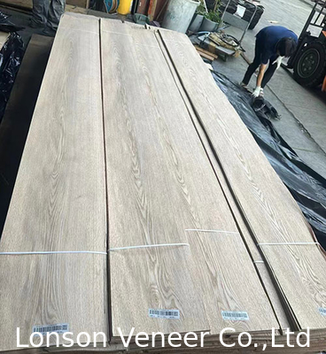 Rote Eiche Holz Veneer 0,45 mm Dicke Crown Cut Panel AAA