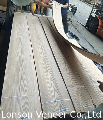 Rote Eiche Holz Veneer 0,45 mm Dicke Crown Cut Panel AAA