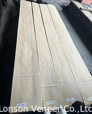 Natürliche 0,4 mm amerikanische weiße Eiche Veneer 10 mm Breite auf Sperrholz anwenden